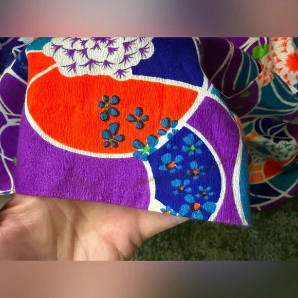 Vintage Keene Sportwear Hawaii tropical smocked halter maxi dress, size small - Picture 10 of 14